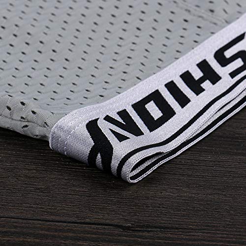 Bragas Deportivas para Hombres Boxer con Agujero De Malla De Hielo para Hombres Plus Piernas De Desgaste De Ajuste Largo Pantalones De Gran Tamaño (5 Piezas),XXXL