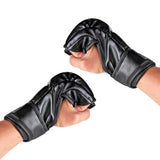 Granvela® Guantes De Boxeo, ZOOBOO Guantes De Combate MMA Entrenamiento De Boxeo Mitad de los Mitones, Muay Thai, Sparring