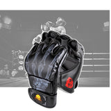 Granvela® Guantes De Boxeo, ZOOBOO Guantes De Combate MMA Entrenamiento De Boxeo Mitad de los Mitones, Muay Thai, Sparring