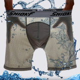 Bragas Deportivas para Hombres Boxer con Agujero De Malla De Hielo para Hombres Plus Piernas De Desgaste De Ajuste Largo Pantalones De Gran Tamaño (5 Piezas),XXXL