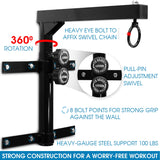 Yes4All montaje en pared bolsa pesada perchero para bolsa pesada cadena (opcional)