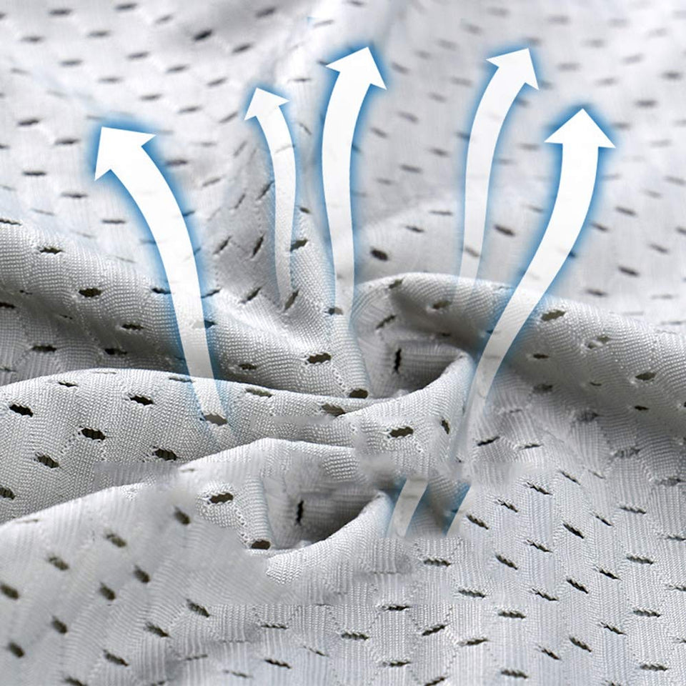 Bragas Deportivas para Hombres Boxer con Agujero De Malla De Hielo para Hombres Plus Piernas De Desgaste De Ajuste Largo Pantalones De Gran Tamaño (5 Piezas),XXXL