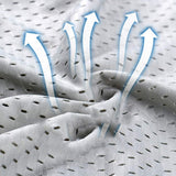 Bragas Deportivas para Hombres Boxer con Agujero De Malla De Hielo para Hombres Plus Piernas De Desgaste De Ajuste Largo Pantalones De Gran Tamaño (5 Piezas),XXXL