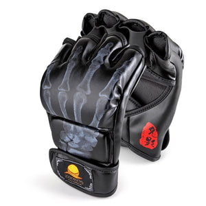 Granvela® Guantes De Boxeo, ZOOBOO Guantes De Combate MMA Entrenamiento De Boxeo Mitad de los Mitones, Muay Thai, Sparring