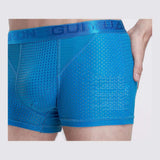 Guotail Calzoncillos de Seda de turmalina Transpirable para Hombres Ropa Interior Sexy Terapia magnética Boxeador,Black,XXL