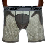 Bragas Deportivas para Hombres Boxer con Agujero De Malla De Hielo para Hombres Plus Piernas De Desgaste De Ajuste Largo Pantalones De Gran Tamaño (5 Piezas),XXXL