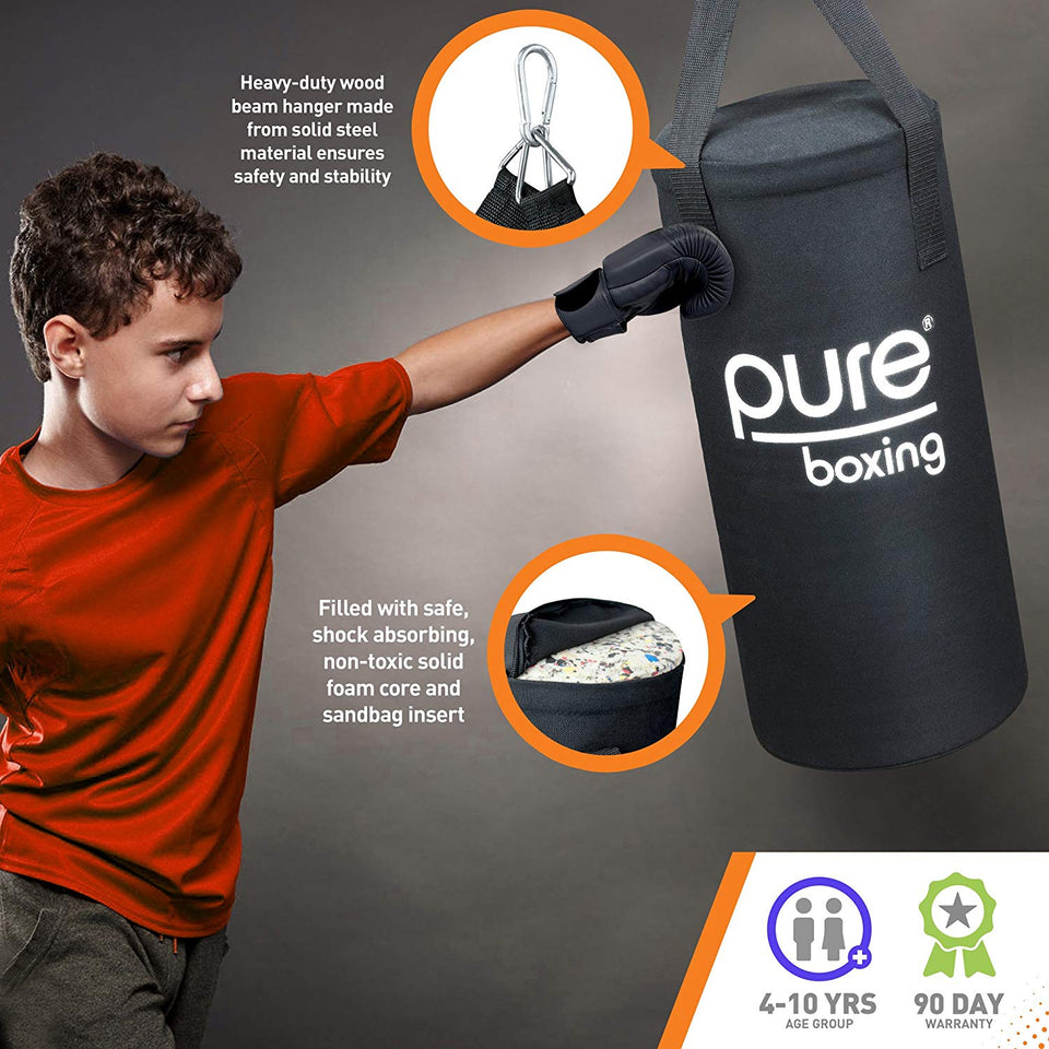 Puro boxeo niños 25lb pesado juego de bolsa