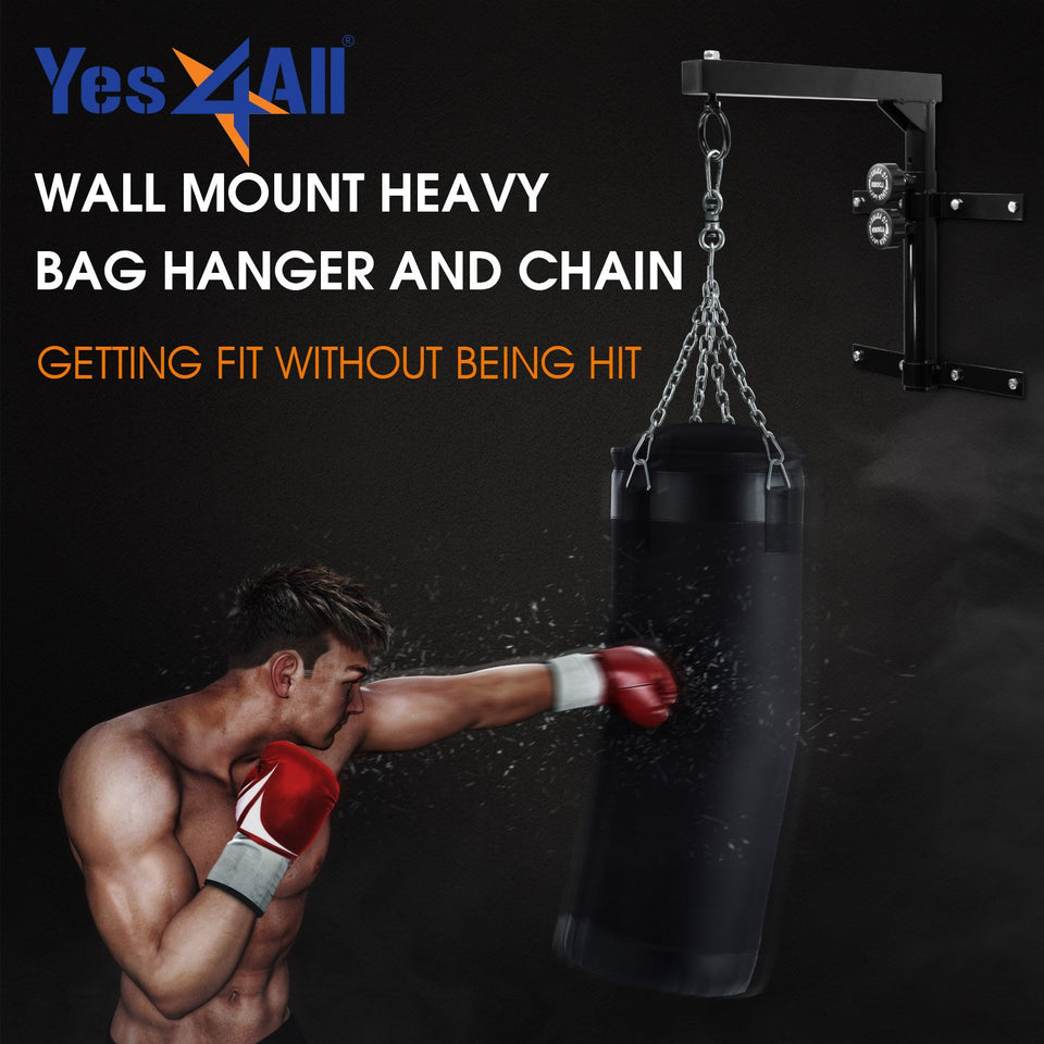 Yes4All montaje en pared bolsa pesada perchero para bolsa pesada cadena (opcional)