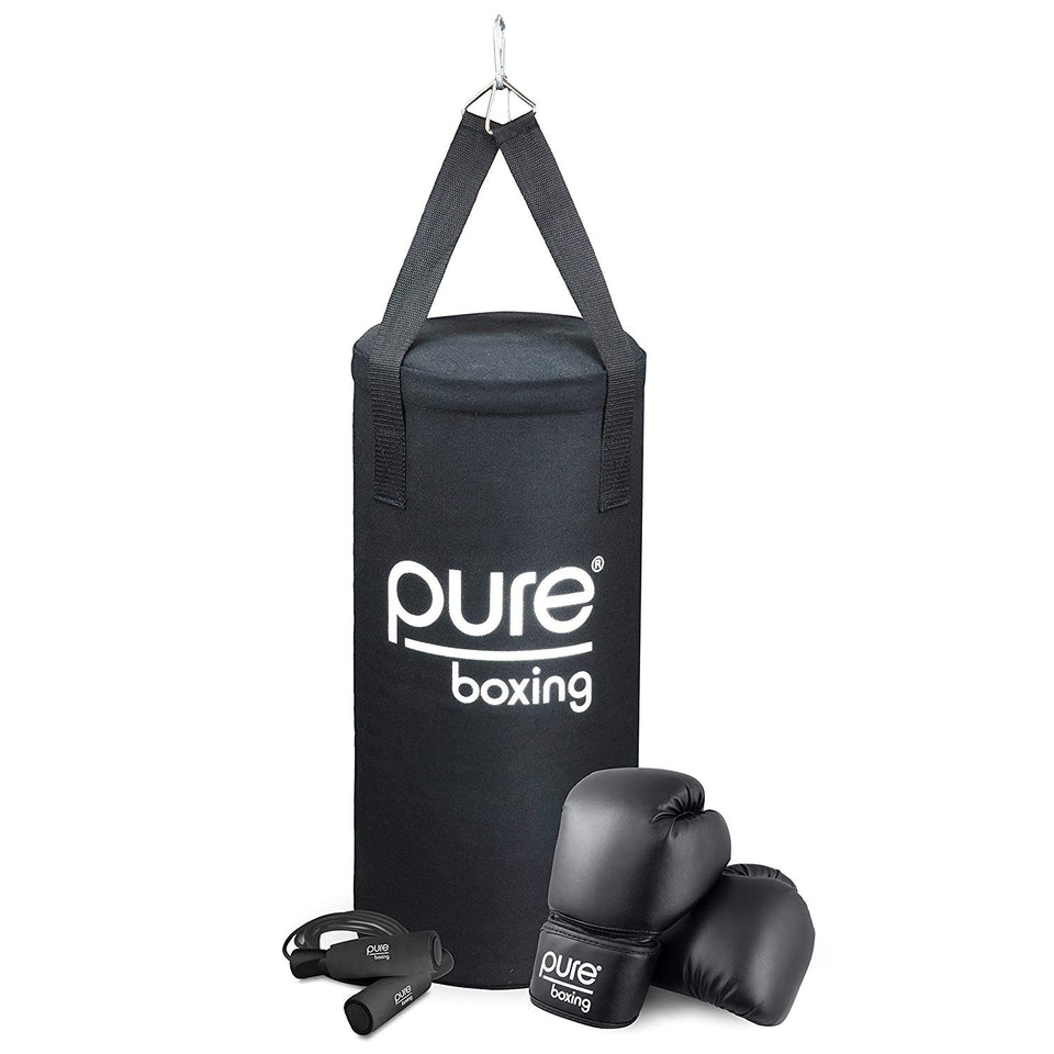 Puro boxeo niños 25lb pesado juego de bolsa