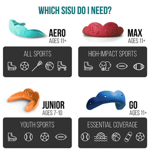 SISU Boca 1.6 nextgen Mouthguard, One Guardias Talla de Adulto