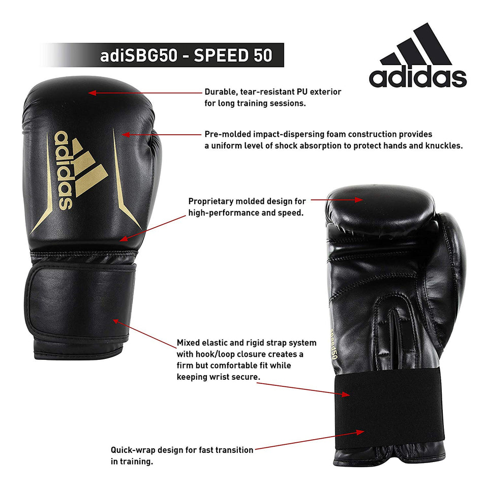 Adidas Speed 50 - Guantes de Boxeo